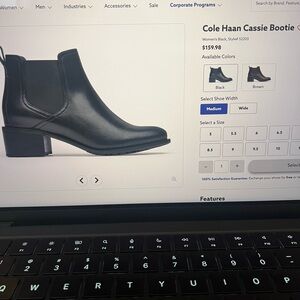 Cole Haan Women's Black Cassie Bootie - never worn